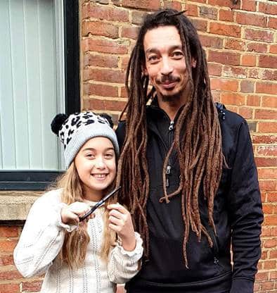 Dad's dreadlock vow after daughter develops rare Covid condition